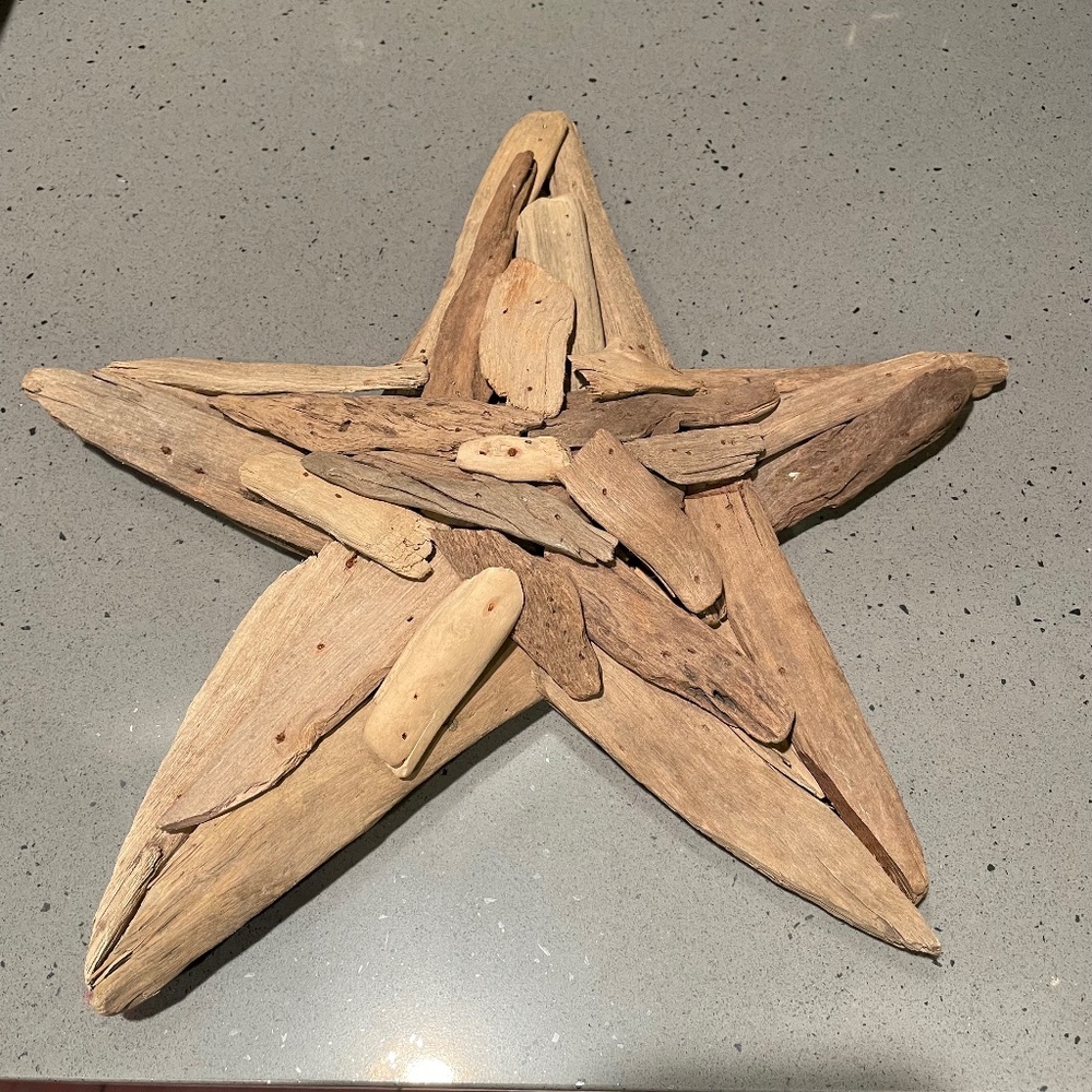 Rustic wooden star